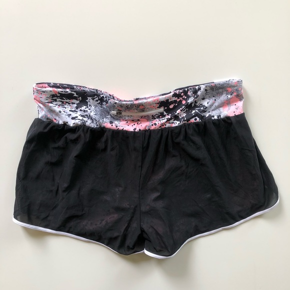 Fabletics Renata Black Mesh Overlay Shorts - Picture 5 of 6